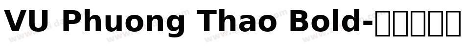 VU Phuong Thao Bold字体转换